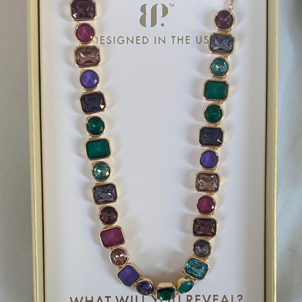 Bomb Party Holiday Jewel Candy Necklace-NK91317